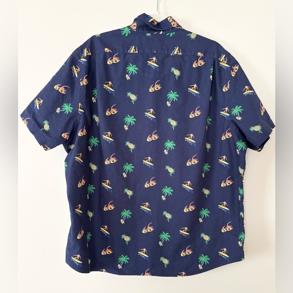 Ralph Lauren Men’s XXL Surfer Print Oxford Untucked Fit Shirt - Picture 2 of 9